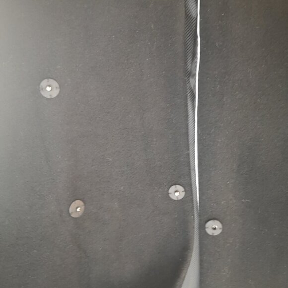 Calvin Klein Ladies Size 8 Black Wool Blend Fully Lined Pea Coat - Picture 8 of 11